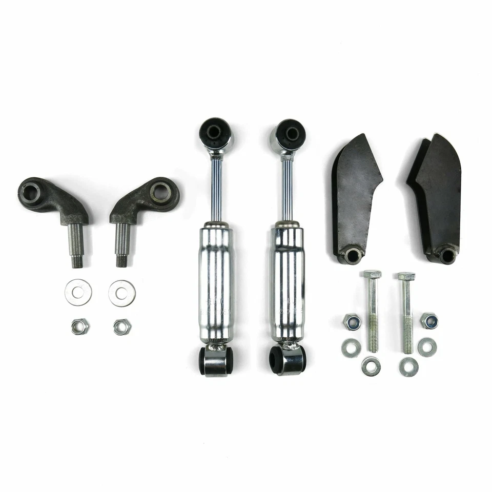 Kit Amortiguador Universal 46" Eje Sólido Cromo Piezas Suspensión Delantera Foto 3 de 4