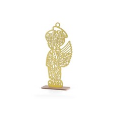 6pc Gold Angel Boy Wood Favor Baptism Centerpiece Bautizo Communion