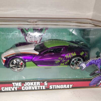 ミニカー The Joker 2009 Chevy Corvette Stingray DC Comics Diecast Collectible Toy: 1:24 2009 Chevy Corvette