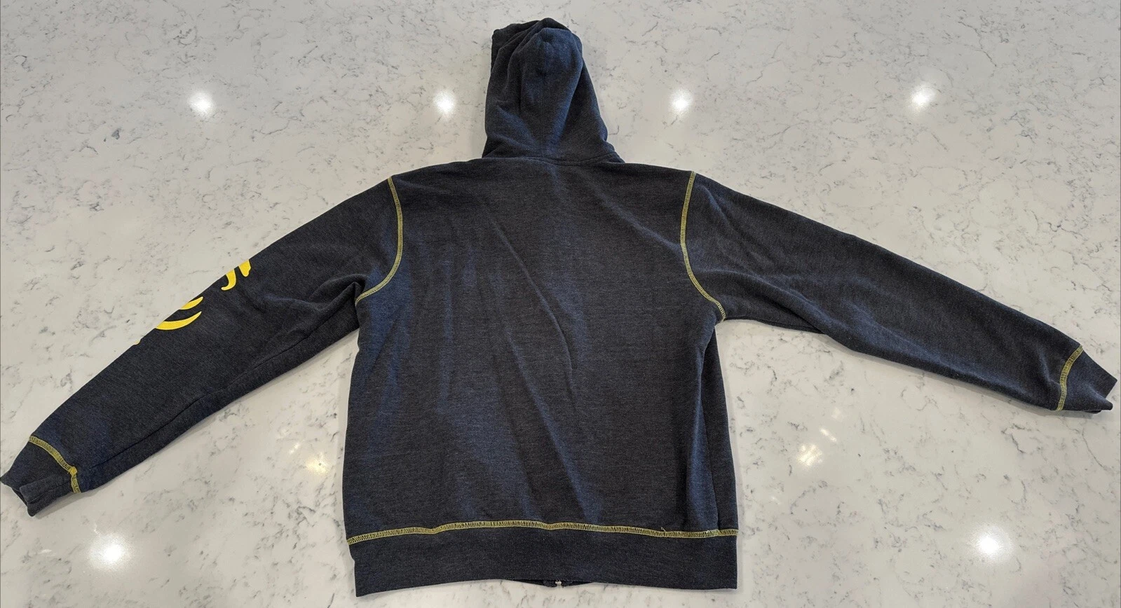 VETEMENTS 1S) Felpa con cappuccio Disney Aladdin full zip genio erica grigio giallo piccola