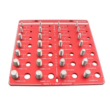 Nut and Bolt Thread Checker New 28 Thread Identifier 14 Metric & 14 Standard