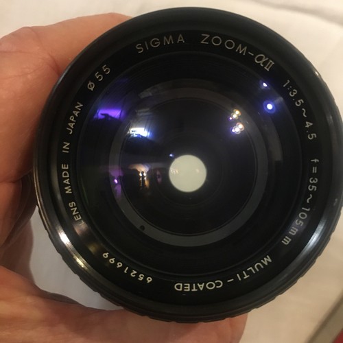 Sigma Zoom-aII 35-105mm f3.5-4.5 Minolta MD Lens With Filter Cap & Case SLR - Picture 5 of 13