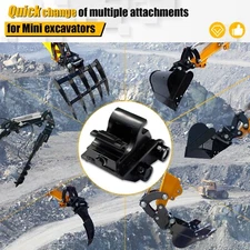 Mini Excavator Attachment Quick Hitch Use for Quick Change Multiple Attachments