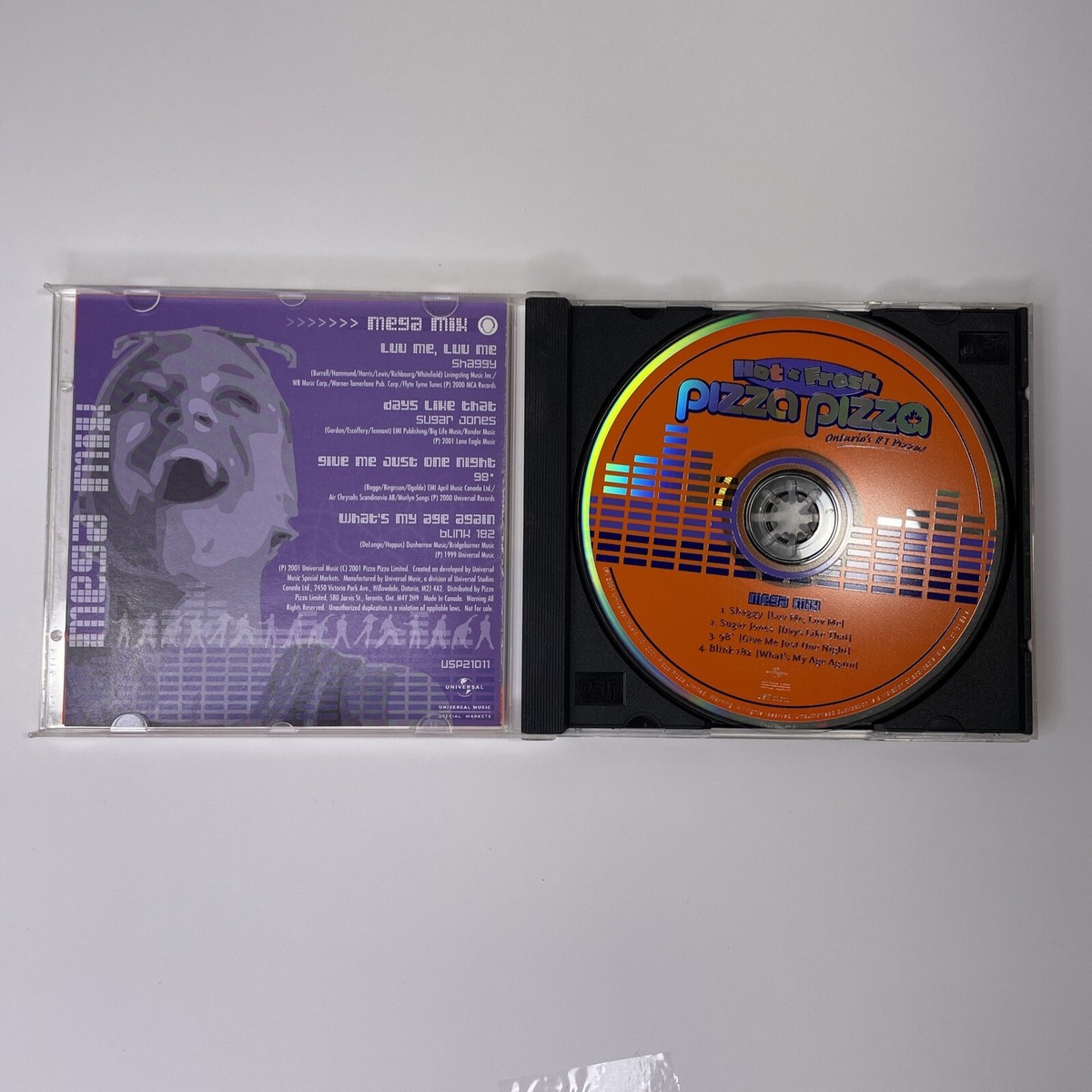 Pizza Pizza Mega Mix Promo (CD, 2001) Alternative Pop Music