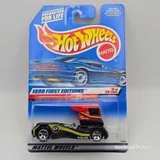 VTG 1999 Hot Wheels First Editions 8/26 | Semi-Fast | Black | #914 Blue Card NEW