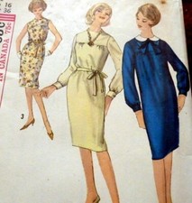 LOVELY VTG 1960s DRESS Sewing Pattern 16/36