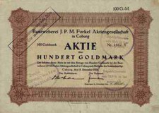 Buntweberei Forkel 1924 Coburg Oberfranken Saalfeld Thüringen 100 Goldmark Texti