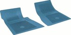 OER 2 Piece Medium Blue Front Bow Tie Floor Mat Set 1962-1978 Chevrolet Vehicles