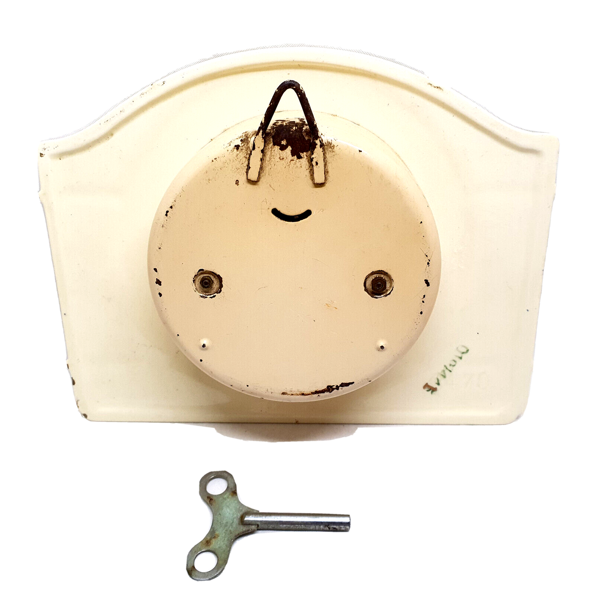 ANCIENNE PENDULE CERAMIQUE Faience Garniture De Cheminee Art Deco EUR 125,00 - FR