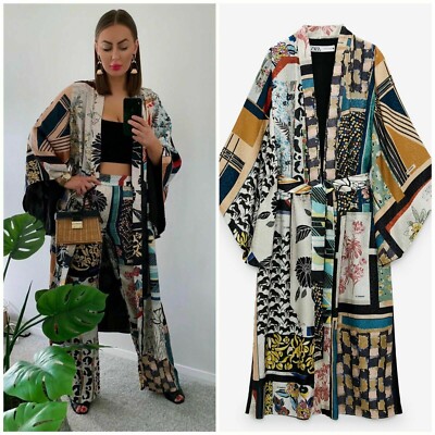 ZARA PATCHWORK TROUSERS  LIMITED EDITION SIZE S REF. 2756/128