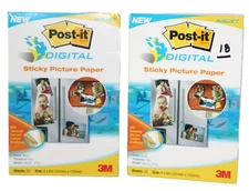 Post-It Digital Sticky Picture Paper 4" x 6" Inkjet Printer 25+18=43 Sheets-G5