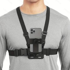 1 Pc Adjustable Phone Clip Holder with Chest Strap Fixation Bracket for Sport Ca