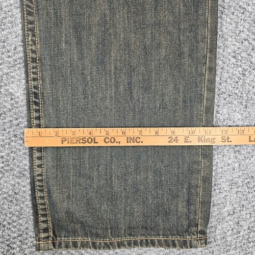 Ecko Unltd. Jeans Y2K Para Hombre Talla 40 Denim Azul Bordado Bolsillos Sueltos - Imagen 5 de 6