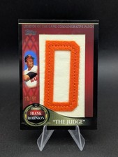 2009 Topps Legends of the Game /50 Nickname Letter Patch Frank Robinson LGPR-FR