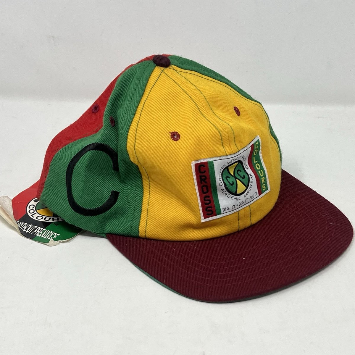 Cross Colours Hat Cap Vintage 90s SnapBack Post Hip Hop Nation Ya