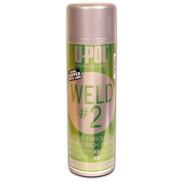 WELDC/AL WELD #2 Weld Through Copper Rich Primer 450ml x4 Aerosol Spray By U-POL - Image 3