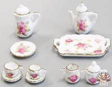 Rose 4set Miniature Tea Set UK Mini Figure
