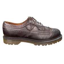 Dr. Marten s Unisex Brown Leather Brogue Wingtip Oxfords Size M 10 W 11