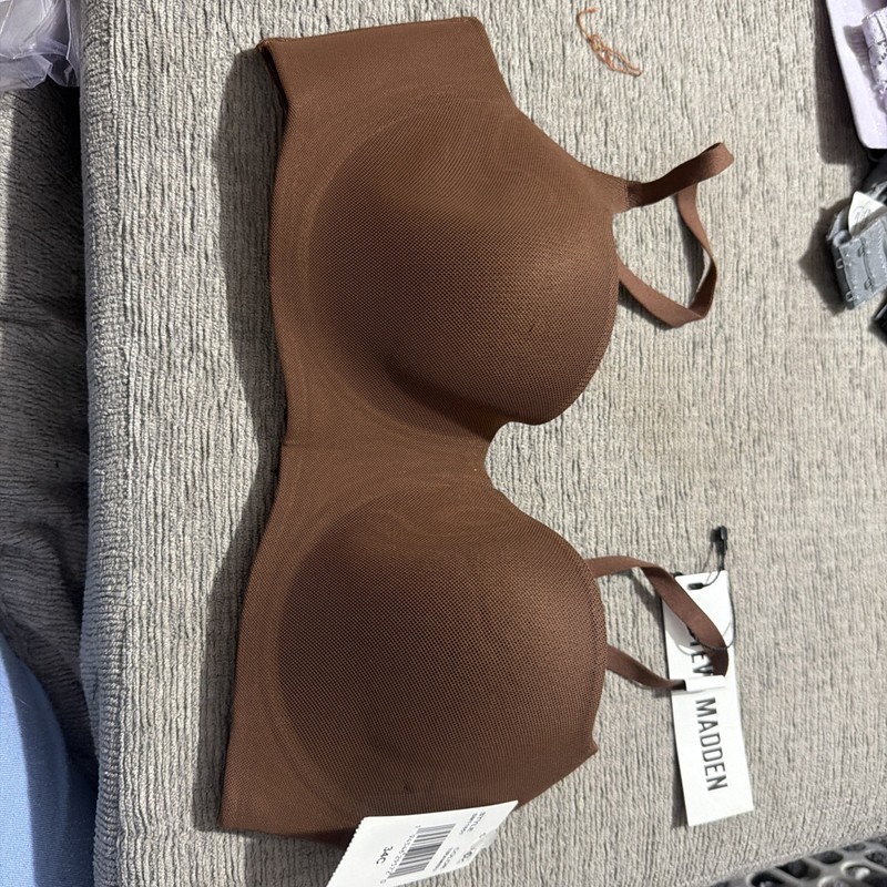 Steve Madden Women's Mesh Balconette Bra SM11851, Tiramisu Brown, 34C