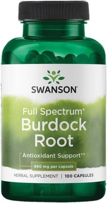 Swanson Vollspektrum Klettenwurzel 400mg - 100 Kapseln Antioxidantien Unterstützung