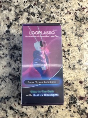 Loop Lasso Nano The Ultimate Interactive Light Toy GITD with Dual UV Backlights
