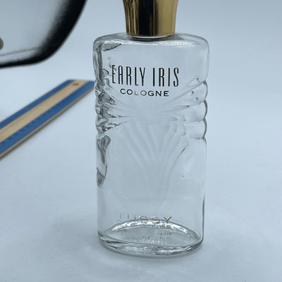 Vintage bottle Early Iris Cologne by Tussy cosmetics  empty