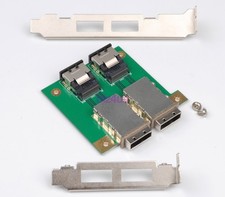 2Ports Mini SAS SFF-8088 To 36Pin SFF-8087 PCBA Female Adapter PCI Bracket Great