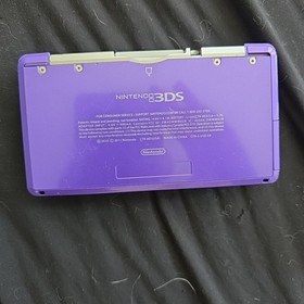 Nintendo 3DS Handheld System Midnight Purple With Case Tested Working