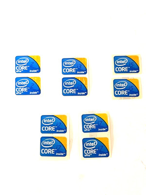 Intel Core 2 vPro / i3 / i5 / i7 Sticker Label Decal, 21mm x 16mm (Laptop Size)