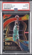 2023 PANINI SELECT TIE-DYE PRIZM #286 BRANDON MILLER 19/25 PSA 10