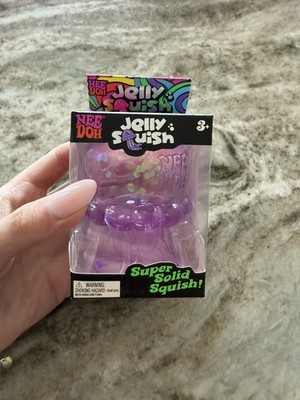 NeeDoh JELLY SQUISH Purple - Super Solid Squish! Sparkle Jellyfish AUTHENTIC