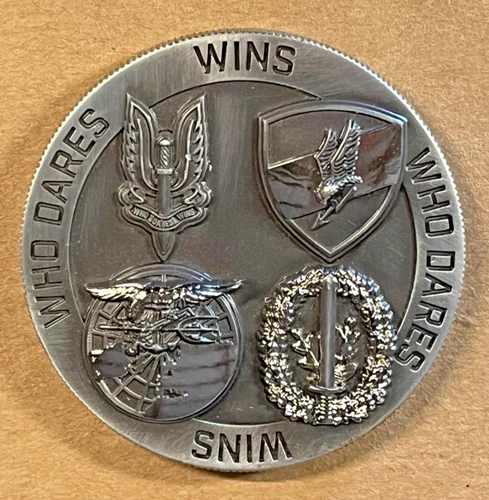 SOFREP Crate Club SAS Coin / Medallion Always Ready Who Dares Wins New (1181)