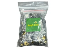 12.5mm SnapS Tools Fashion Spring Metal Snaps 50 Sets Gunmetal Double Snaps