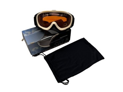 White Cloud Schneebrille   Ski Snowboard Brille Weiß Winter Sport UV Schutz