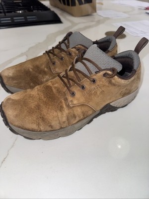 Merrell Size 11 brown Suede  Dark Earth  performance footwear Air cushion