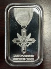 Distinguished Service Cross 1 oz silver Rare bar American Military Mint 1989