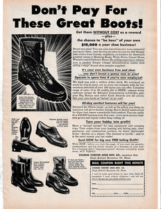 CHARLES CHESTER SHOES Chance to be Boss of Own Shoe Business Brockton 1962 ad