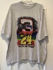 Vtg Dale Earnhardt Jeff Gordon Run With The Best TShirt 3XL Air Brush Look 90s