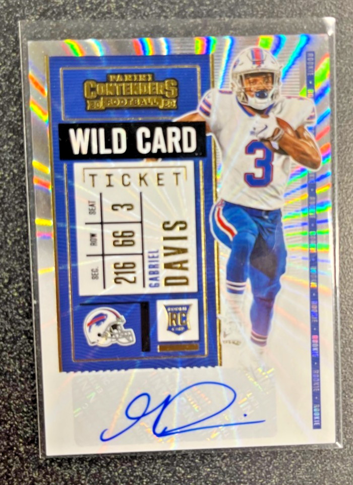 2020 GABRIEL DAVIS Contenders WILD CARD Rookie Ticket Auto Variation #139