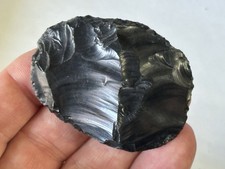 NICE PALEO SQUARE / OVOID KNIFE FROM BLACK ROCK DESERT NEVADA, ARROWHEAD CLOVIS