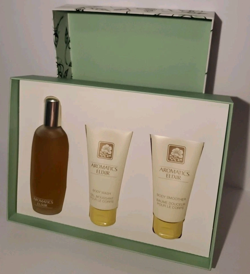 НОВЫЙ парфюмерный спрей Clinique Aromatics Elixir Riches, средство для мытья тела, более гладкий подарочный набор - Изображение 3 из 4