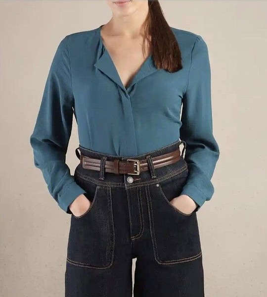 Women Selected Femme Blouse Green 36