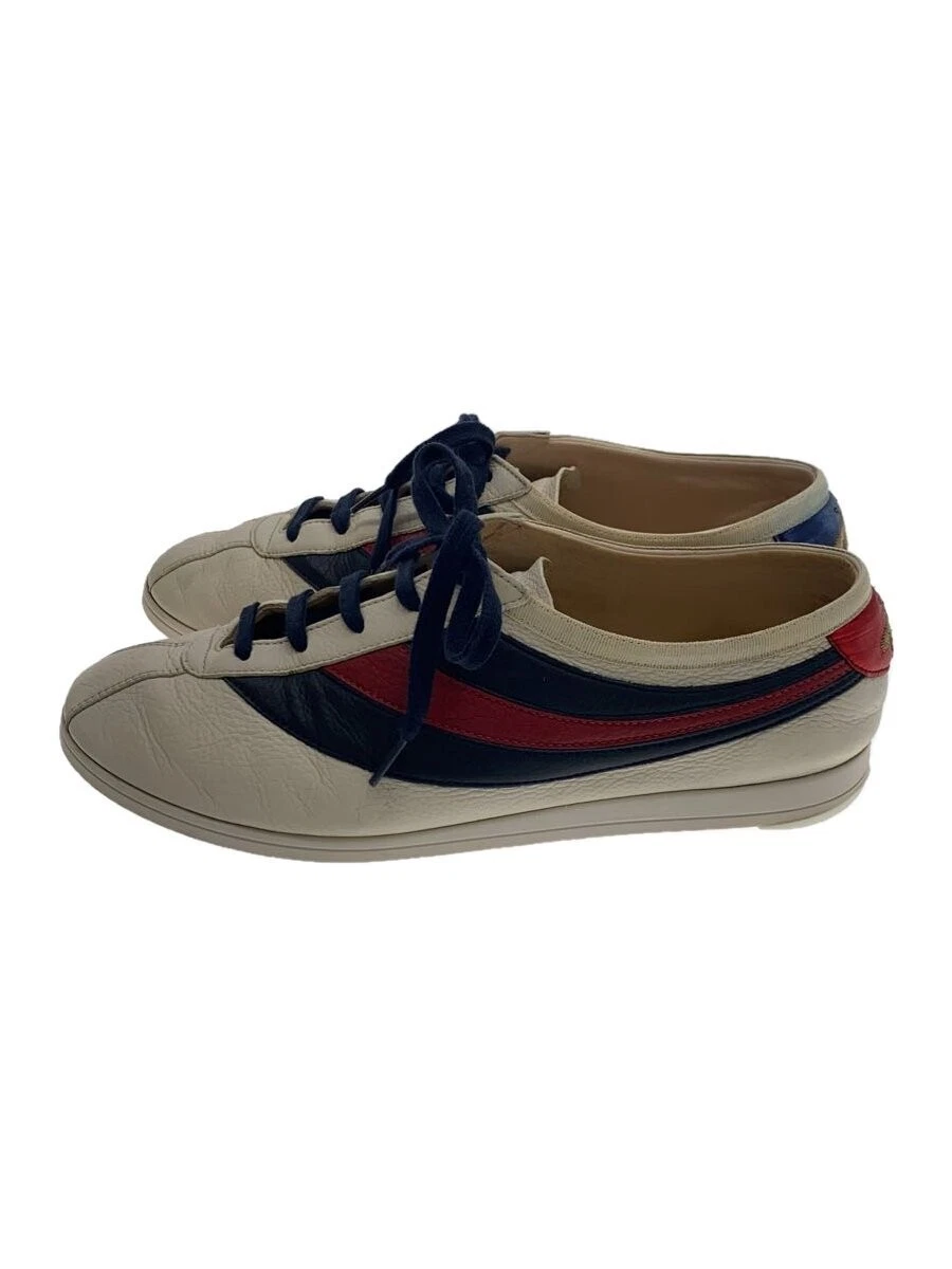 Baskets basses Gucci US8.5 cuir blanc chaussures décontractées
