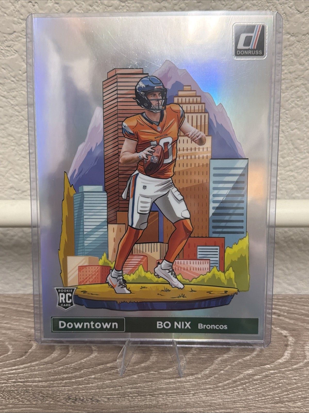 Bo Nix 2024 Donruss Downtown Jumbo Rookie Card Rc #19