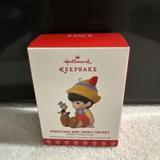 Hallmark 2017 Pinocchio & Jiminy Cricket, Precious Moments Keepsake Ornament