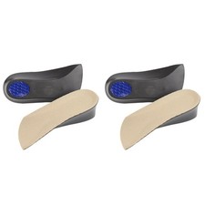  2 Pairs Shoe Insoles Height Increase Mens Increasing Heel Lift Inserts