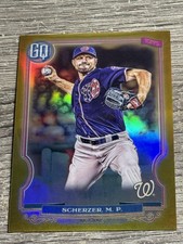 2020 Topps Gypsy Queen #166 Max Scherzer Chrome Box Toppers Gold Refractor #/50