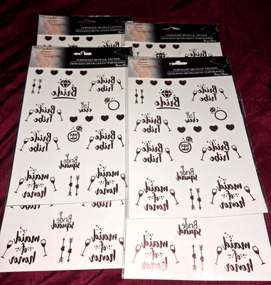 Mila Studios Temporary  Metallica Tattoos (6packs)- Bride & Bachelorette Themed