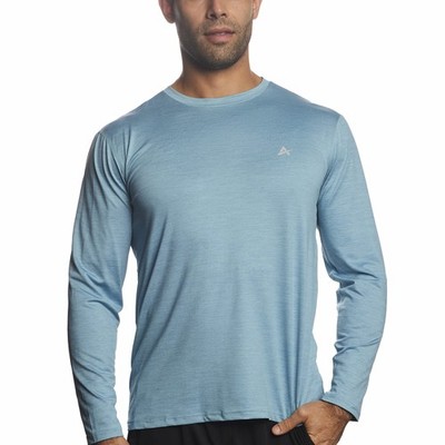 Men s Crew Neck Instant Cooling Moisture Wicking Performance UPF 50+ Long Sle...