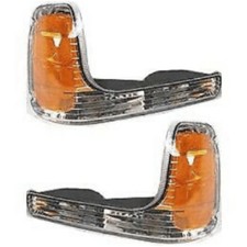 2x Clearamber Parking Light 99-00 Escalade Yukon Denali Wo Bulbs Gm2520183